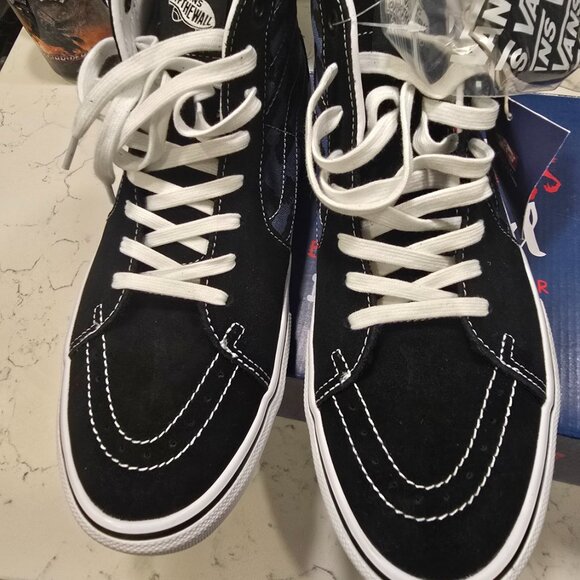 Vans Skate Sk8-Hi Krooked By Natas For Ray Barbee Black Shoe Sneaker Mens 12 US - Picture 5 of 14